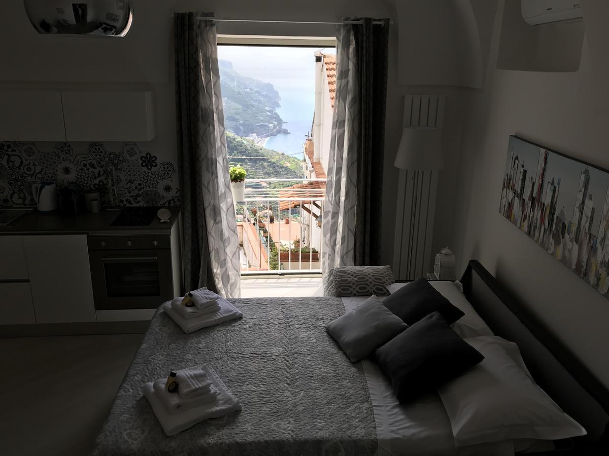 Chez Rosa - Cozy Sea View Openspace - 10Mins From Belmond Caruso Ravello Eksteriør billede