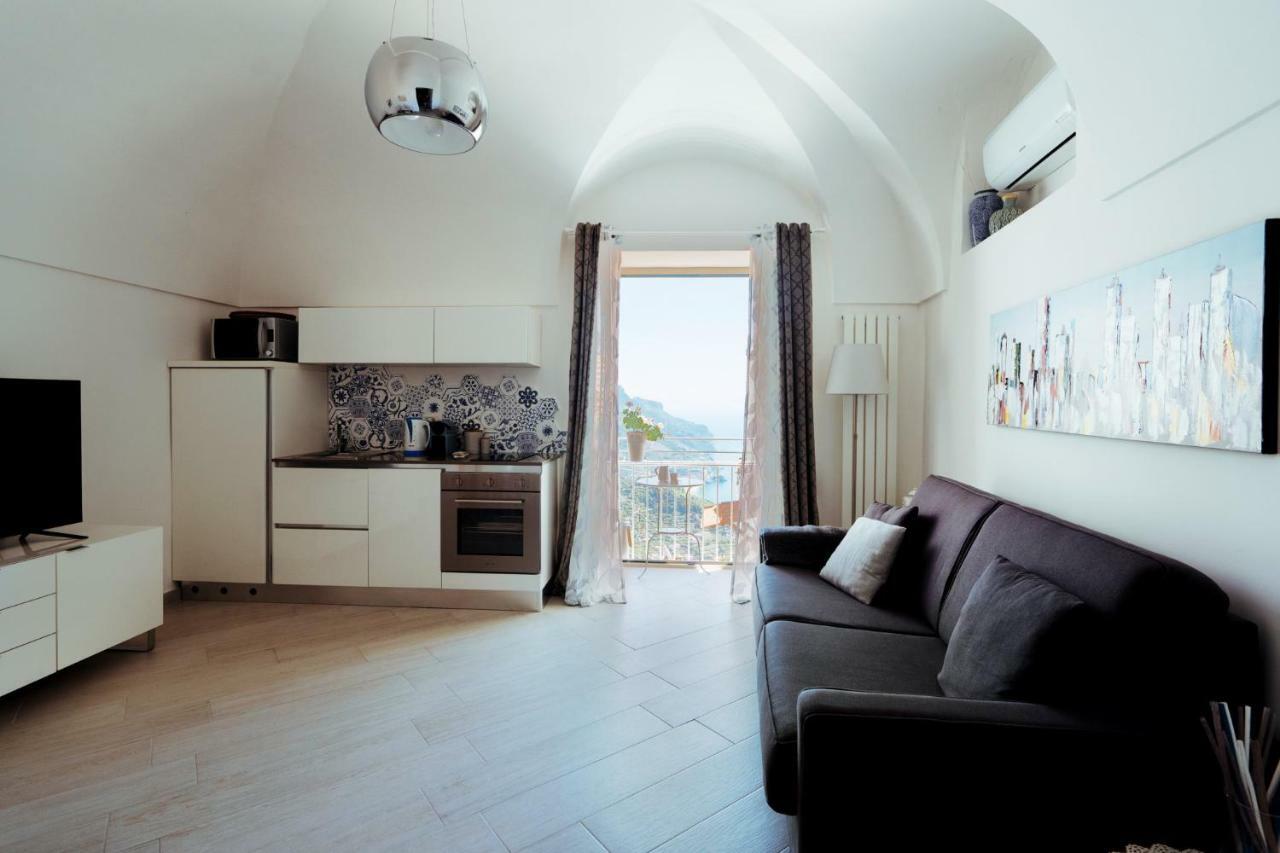 Chez Rosa - Cozy Sea View Openspace - 10Mins From Belmond Caruso Ravello Eksteriør billede